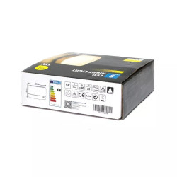 4x lampka nocna LED akumulatorowa 1W USB ciepła barwa 3000K