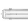 Oprawa LED 72W długości 127 cm z przezroczystą osłoną i klipsami montażowymi