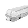 Oprawa LED 72W długości 127 cm z przezroczystą osłoną i klipsami montażowymi