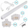 Lampa LED modułowa 14 sześciokątnych paneli świecących na biało