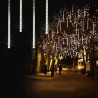 Lampki LED w formie sopli lodu z 152 diodami, emitujące ciepłe białe światło