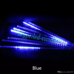 Wielokolorowe lampki sopelki LED o długości 50 cm z efektem spadającego śniegu