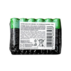 Zestaw 6 alkalicznych baterii AAA LR03 1,5V w stalowej osłonie