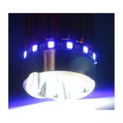 Żarówka motocyklowa LED 9W 12V z trzonkiem BA20D i kolorowym ringiem