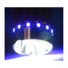 Żarówka motocyklowa LED 9W 12V z trzonkiem BA20D i kolorowym ringiem