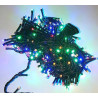 Colorowe lampki choinkowe LED na czarnym kablu z migotającym światłem, 500 diod